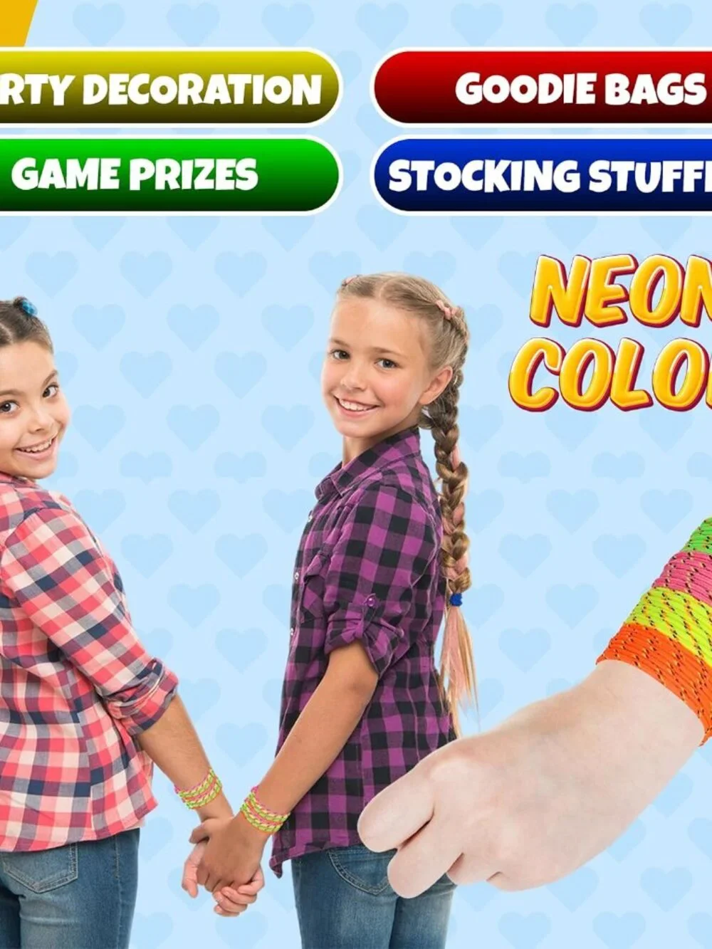 Friendship Bracelets For Kids Birthday Party Favors Pack of 144